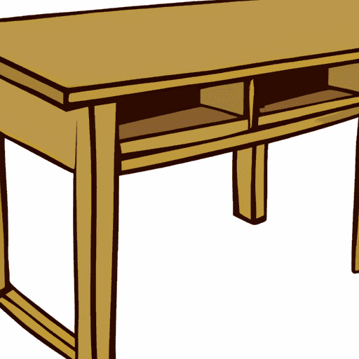 A beautifully crafted oak desk with smooth finishes and sturdy construction.